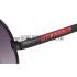 Prada Aviator Linea Rossa Logo Black Frame Sunglasses 308222