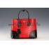 Prada Saffiano Crocodile Leather Black And Red Bag