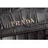 Prada Saffiano Crocodile Leather Black And Red Bag