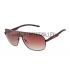 Replica Prada Sporty Embellished Brown Frame Linea Rossa Logo Sunglasses 308301