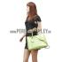 Prada Double Tote Crocodile Leather Bag Lime