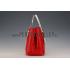 Prada Double Tote Red With Python Handles