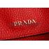 Prada Double Tote Red With Python Handles