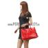 Prada Double Tote Crocodile Leather Bag Red Replica