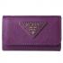 Cheap Prada  1M1139 Ladies Cow Leather Purple