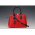 Prada Promenade Black And Red Crocodile Bag