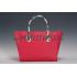 Prada Front Pocket Fuchsia - Black & Python Handles Tote 18926817