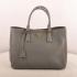 Prada  16630 Handbag Lambskin Grey Replica