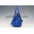 Prada Crocodile Leather Shoulder Bag Blue