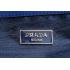 Prada Crocodile Leather Shoulder Bag Blue