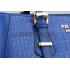 Prada Crocodile Leather Shoulder Bag Blue