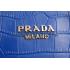 Prada Crocodile Leather Shoulder Bag Blue