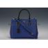 Prada Double Tote Blue With Black Python Handles 18926807