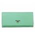 Prada  1M1137 Ladies Wallet Green