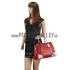 Prada  Satchel Dark Red And Python Handles 18926833