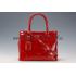 Prada  Patent Leather Satchel Red