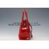 Prada  Patent Leather Satchel Red