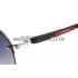 Replica Prada Sporty Linea Rossa Logo Silver Frame Sunglasses 308217