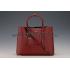 Prada Double Tote Dark Red