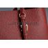 Prada Double Tote Dark Red