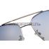 Prada Square Linea Rossa Logo Silver Frame Sunglasses 308221