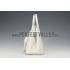 Prada Double Tote Ostrich Leather Bag White