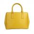 Cheap Prada  1801 Totes Cow Leather Yellow Handbag