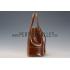 Prada  Patent Leather Satchel Brown