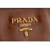 Prada  Patent Leather Satchel Brown