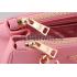 Prada Saffiano Mini Double Zip Tote Dark Pink