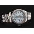 Swiss Rolex Day-Date Ice Blue Dial Diamond Case Diamond Numerals Stainless Steel Bracelet 1453963