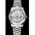 Swiss Rolex Datejust Silver Dial Stainless Steel Case And Bracelet