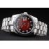 Rolex Day-Date Polished Stainless Steel Two Tone Red Dial