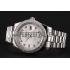 Swiss Rolex Day-Date White Dial Diamond Case Diamond Numerals Stainless Steel Bracelet 1453968