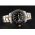 Swiss Rolex GMT Master Yellow  Gold Bezel Black Dial 80295