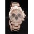 Replica Rolex Daytona Rose Gold Plated Stainless Steel Bezel Rose Gold Dial