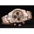 Replica Rolex Daytona Rose Gold Plated Stainless Steel Bezel Rose Gold Dial