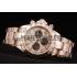 Replica Rolex Daytona Rose Gold Plated Stainless Steel Bezel Rose Gold Dial