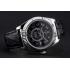 Replica Rolex Sky Dweller Black Dial Stainless Steel Case Black Leather Strap