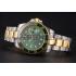 Swiss Rolex Submariner Green Dial And Bezel Two Tone Steel Gold Bracelet