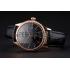 Swiss Rolex Cellini Date Black Dial Rose Gold Markings Rose Gold Case Black Leather Strap Replica