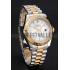 Swiss Rolex Datejust White Dial Gold Bezel Stainless Steel Case Two Tone Gold Bracelet