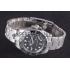 Rolex GMT Stainless Steel Bracelet with Black Enamel Bezel and Black Dial  621571