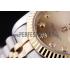 Rolex Datejust Gold Dial Diamonds Ribbed Bezel 7452