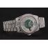 Swiss Rolex Day-Date Diamond Pave Green Dial Diamond Bracelet 1453951