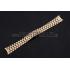 Replica Rolex Polished and Brushed Gold Bracelet  622490