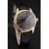 Swiss Rolex Cellini Black Dial Gold Case Black Leather Strap Replica