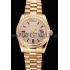 Swiss Rolex Day Date Diamond Pave Dial And Bezel Gold Case And Bracelet