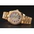 Swiss Rolex Day Date Diamond Pave Dial And Bezel Gold Case And Bracelet