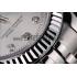 Rolex Swiss DateJust Stainless Steel Ribbed Bezel Silver Dial 41996